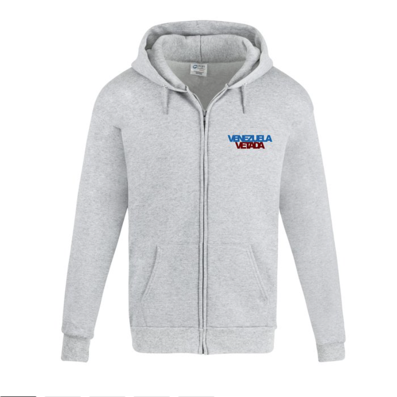 Sudadera Venezuela Vetada con Capucha y Cierre Completo de Forro Polar Port & Company® Tall Essential